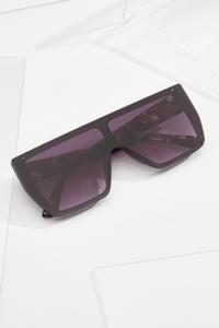 Smokey Black Shield Sunglasses