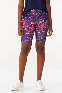 Floral Print Bike Shorts