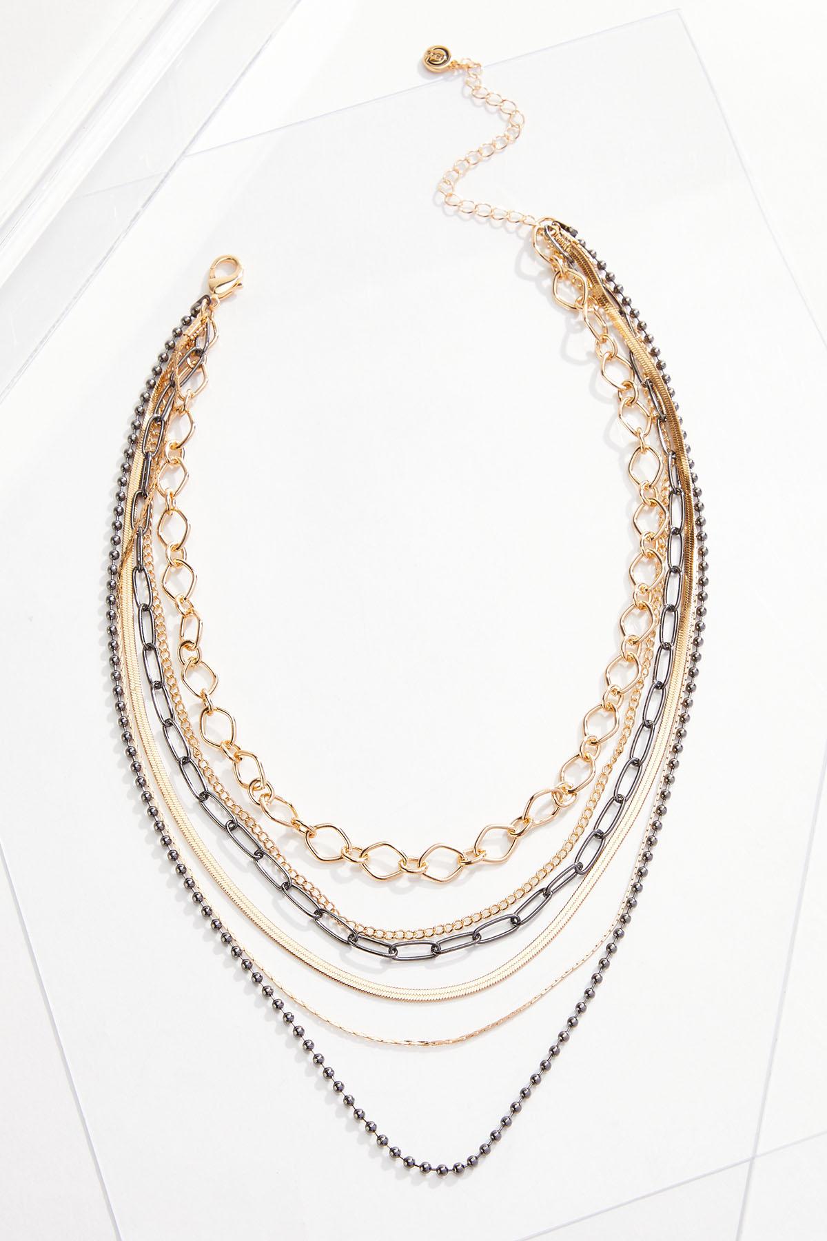 Layered Two-Toned Necklace