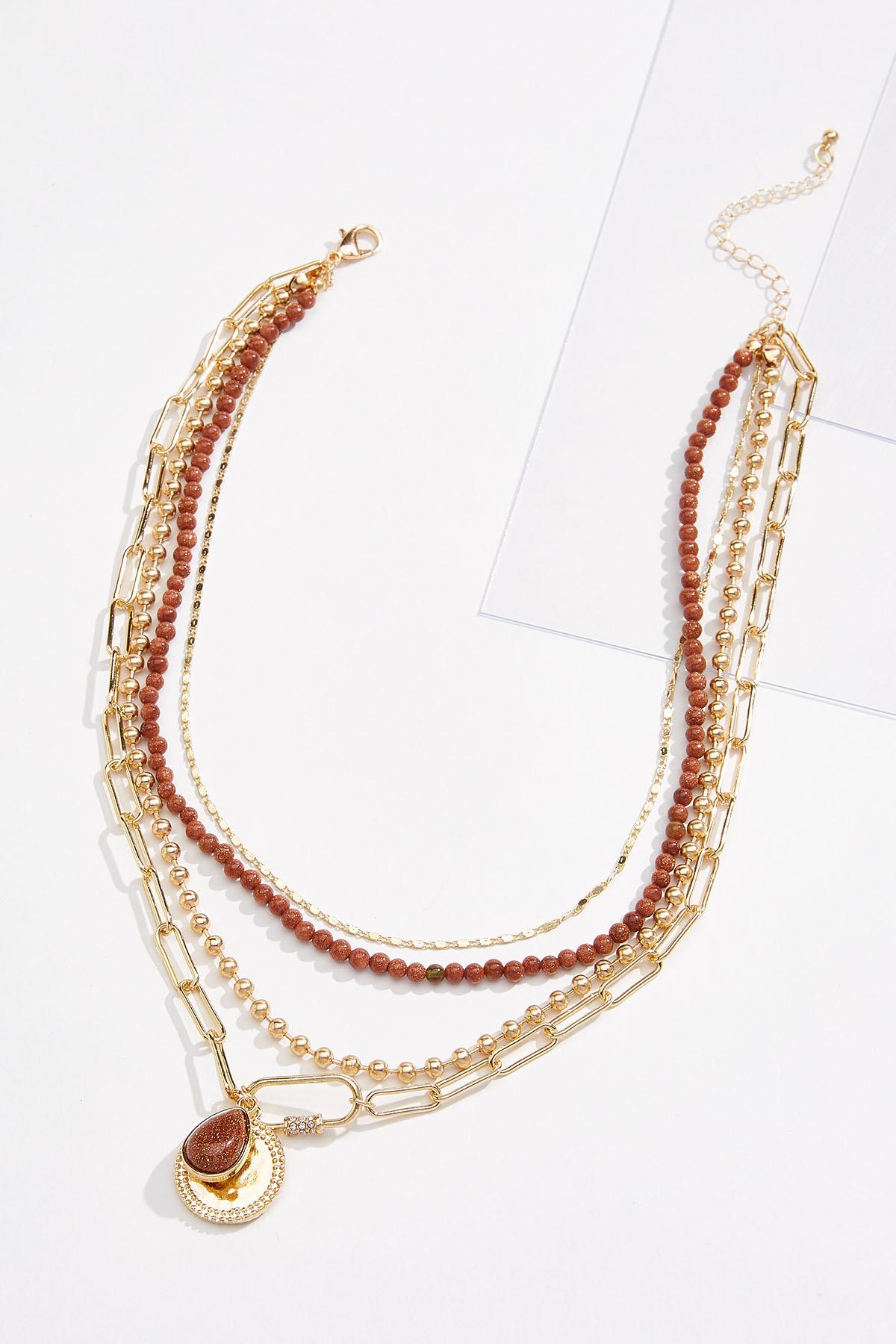 Mixed Layered Statement Necklace