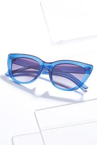 Blue Cat Eye Sunglasses