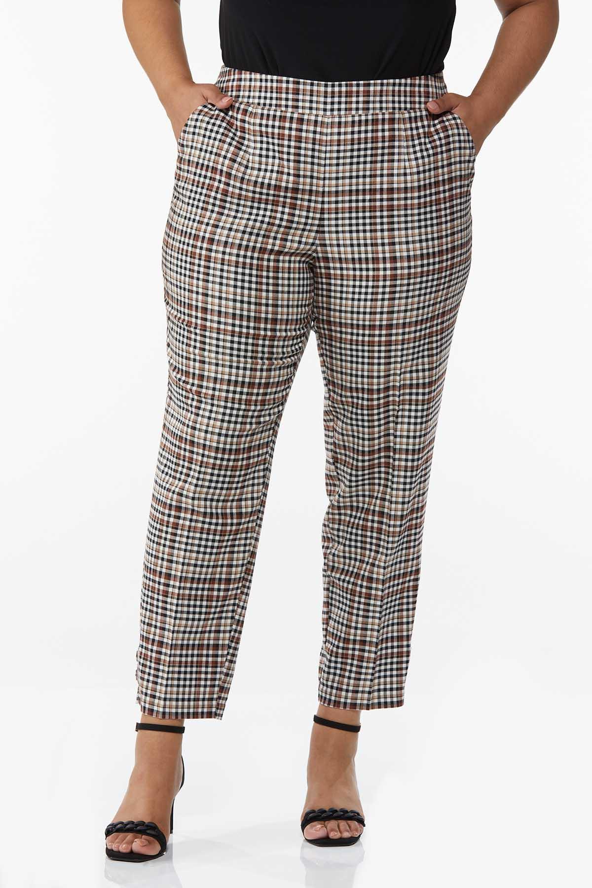 Plus Size Pull-On Trouser Pants