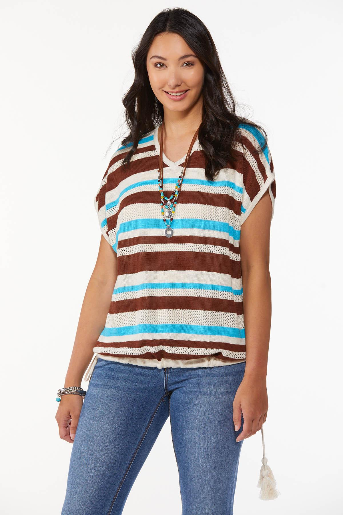 Tasseled Stripe Sweater
