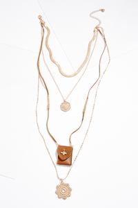 Layered Mixed Pendant Necklace