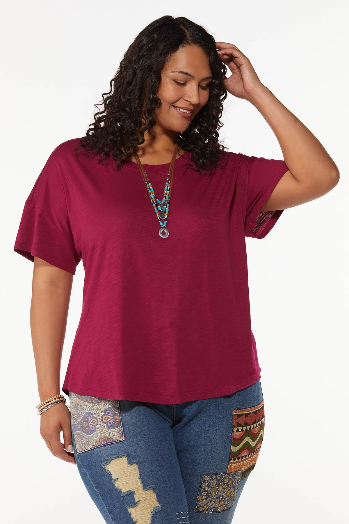 Plus Size Ruched Back Top