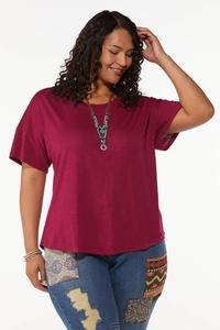 Plus Size Ruched Back Top