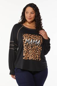 Plus Size Mama Graphic Sweatshirt