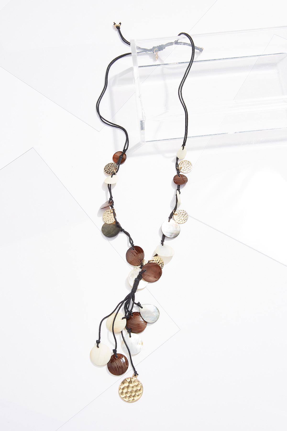 Shell Pull-String Necklace