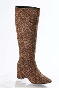 Leopard Tall Boots