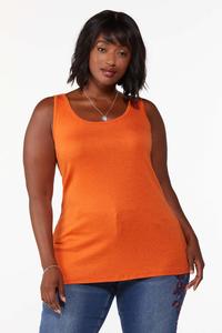 Plus Size Heathered Solid Tank