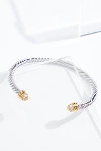 18k Gold Plated Twist Cuff Bracelet