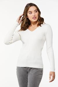 Solid Ribbed Sweater