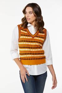 Fall Diamond Sweater Vest