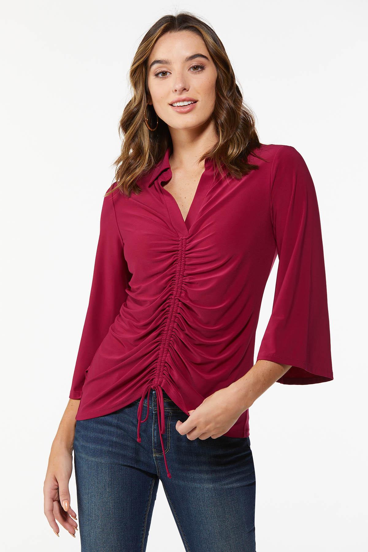 Cinched Raspberry Top