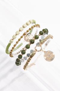 Olive Stretch Bracelet Set