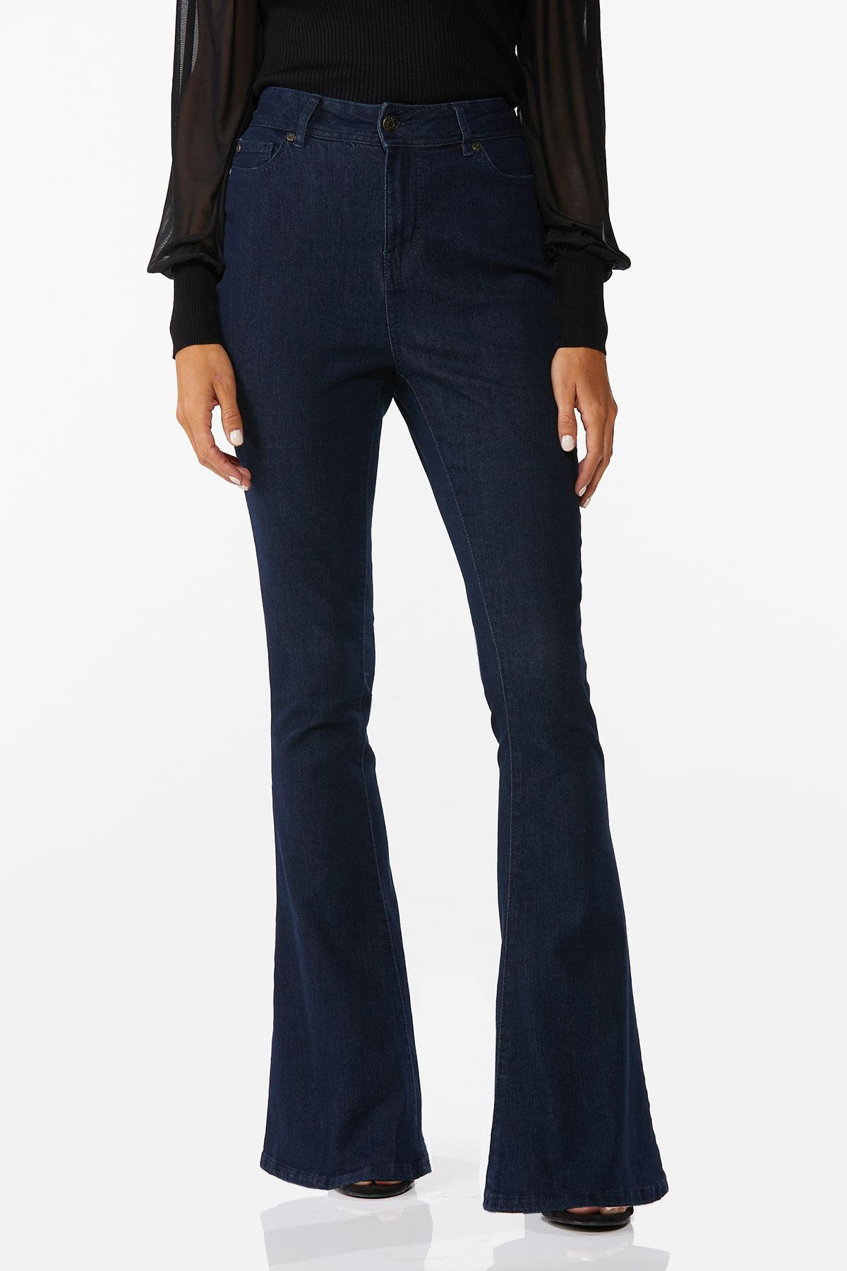 Petite High Rise Flare Jeans