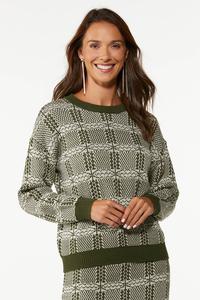 Plaid Pullover Sweater