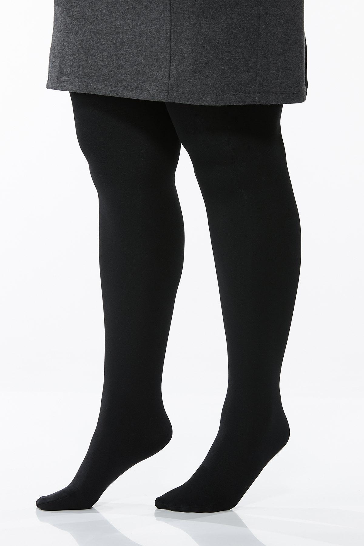 Plus Extended Fleece Lined Tights