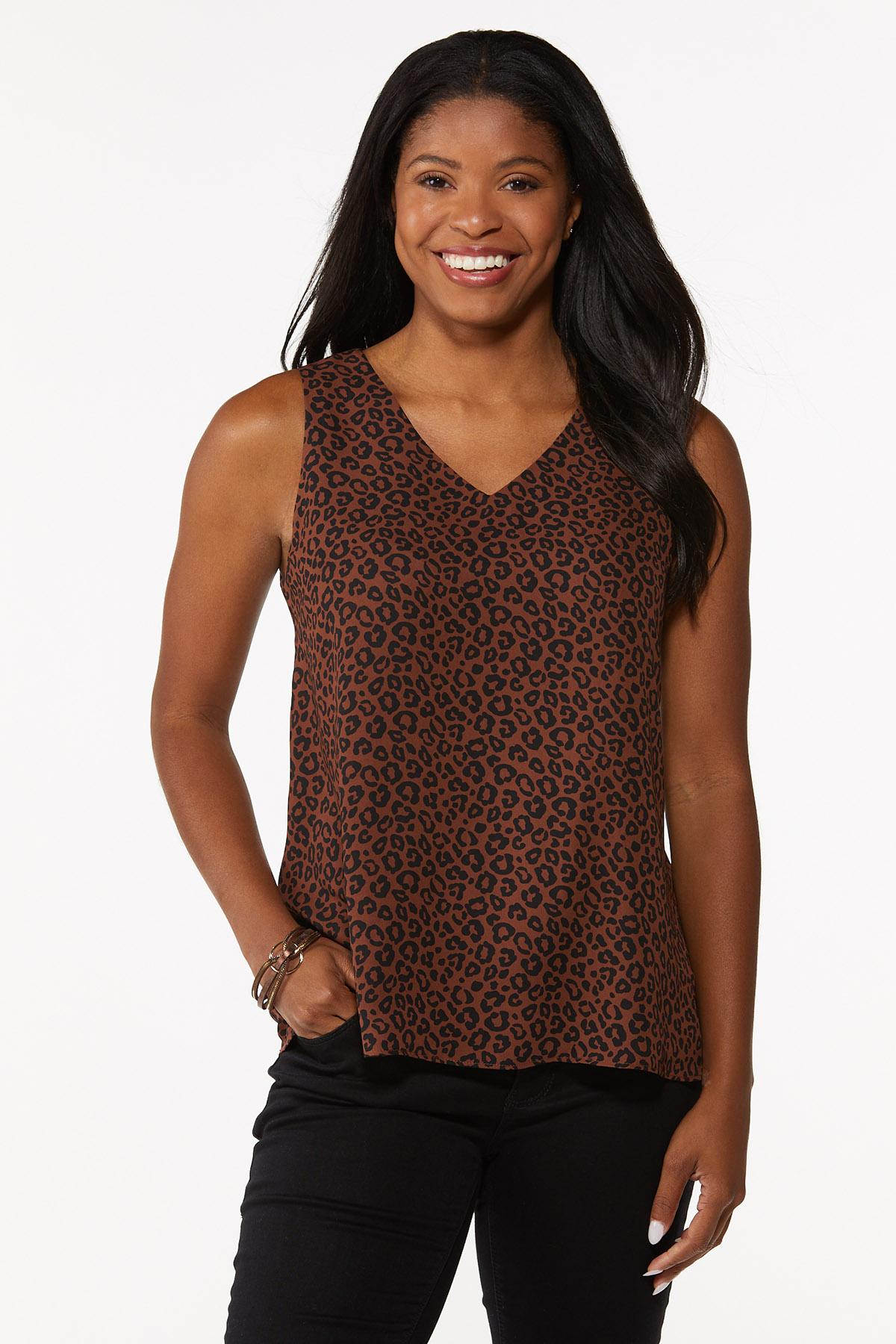 Animal V-Neck Tank Tops Cato Fashions Animal V-Neck Tank Tops Cato Fashions