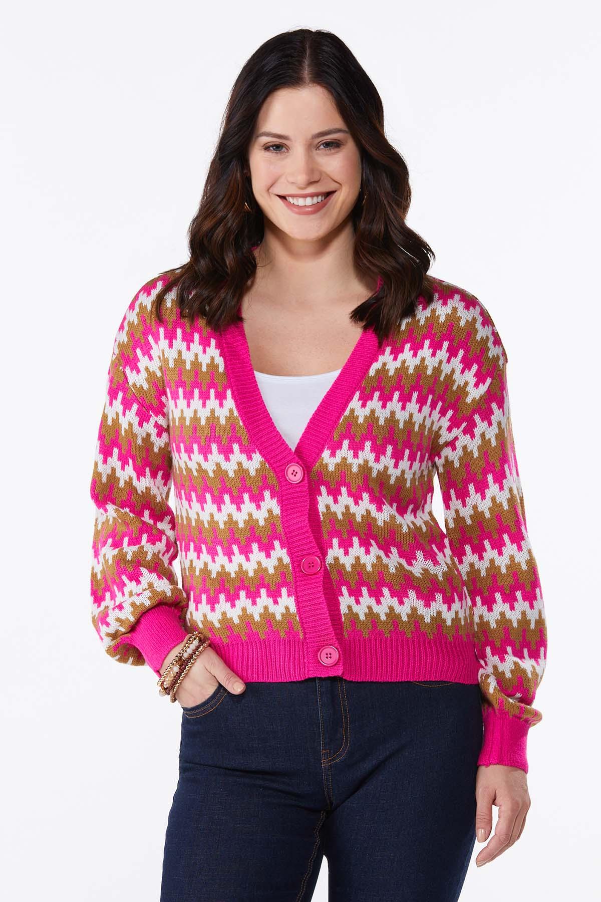 Fuchsia Cardigan Sweater