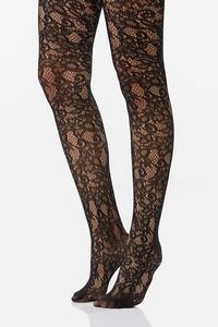 Floral Crochet Tights