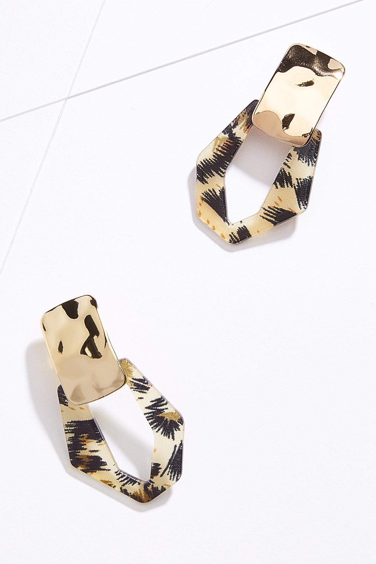 Clip-On Leopard Print Earrings