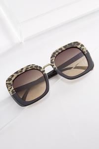 Leopard Colorblock Sunglasses