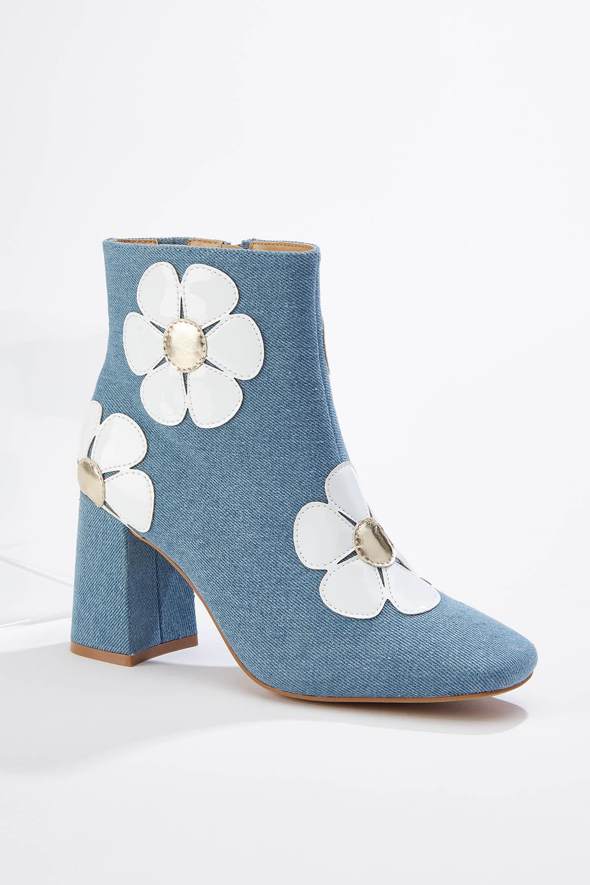 Daisy Denim Ankle Boots