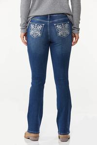 Heart Embroidered Jeans