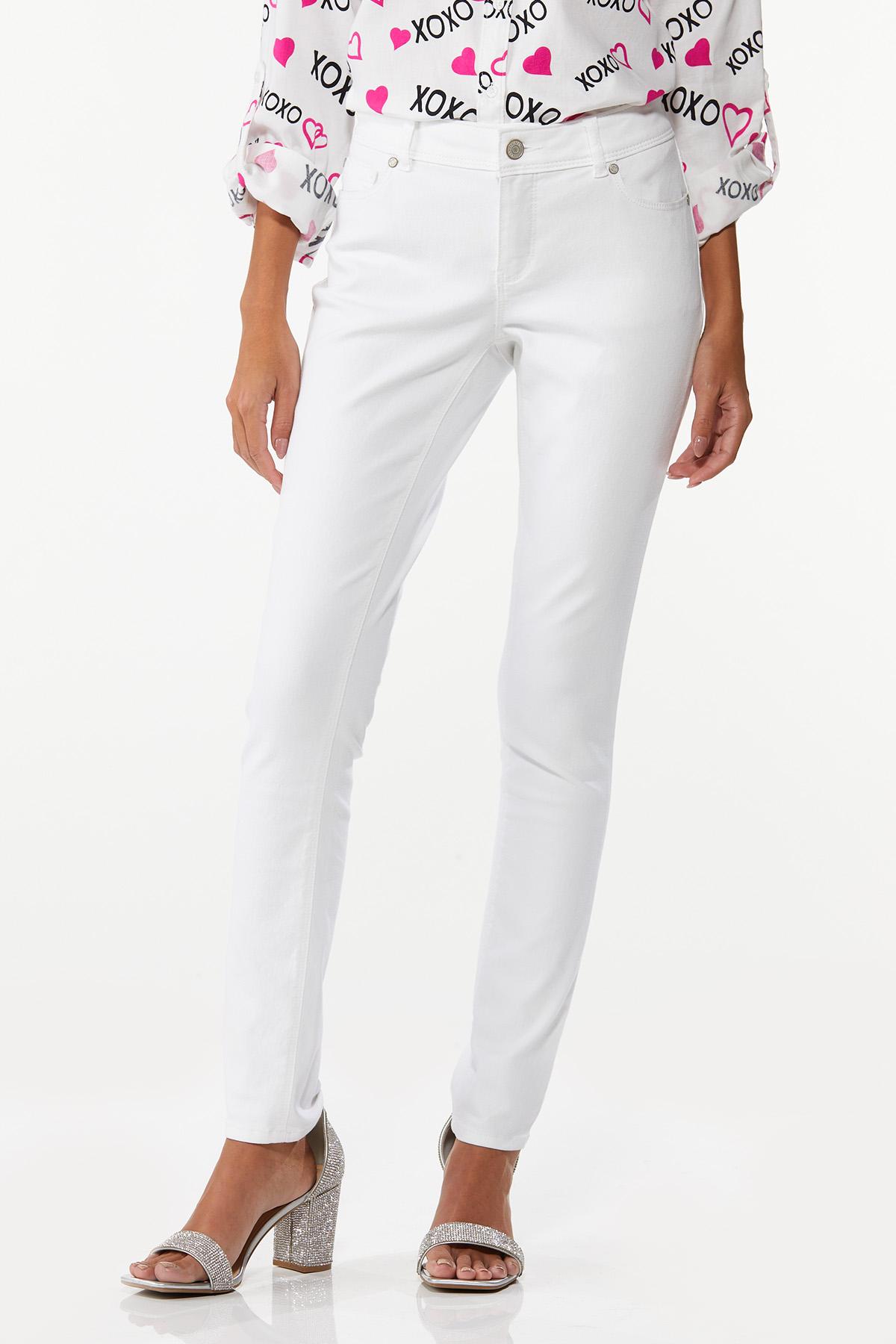 Petite White Skinny Jeans