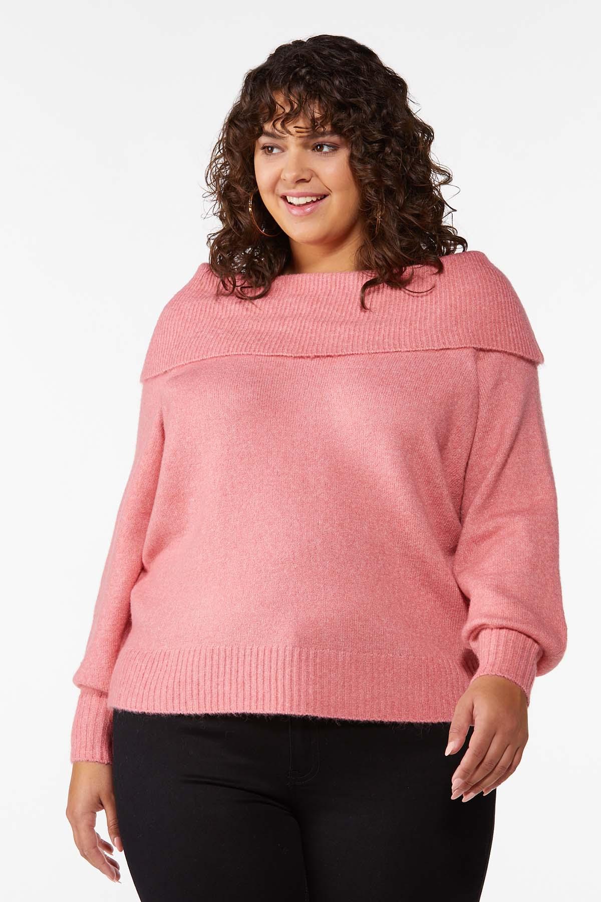 Plus Size Off Shoulder Sweater