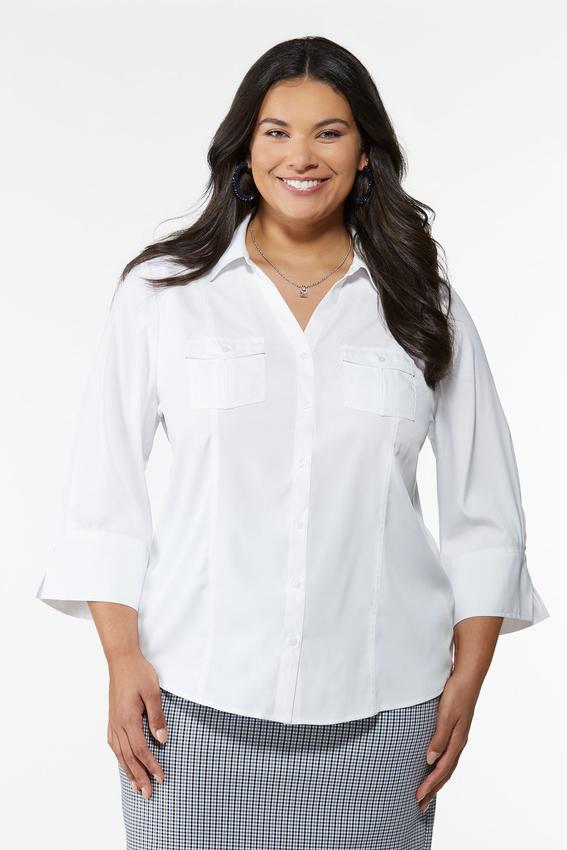 Plus Size Classic Button Shirts & Cato Fashions