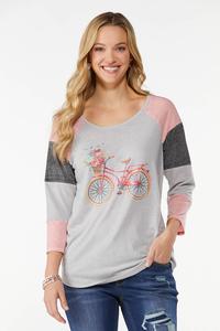 Floral Bike Graphic Tee