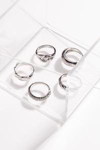 Mixed Silver Ring Set