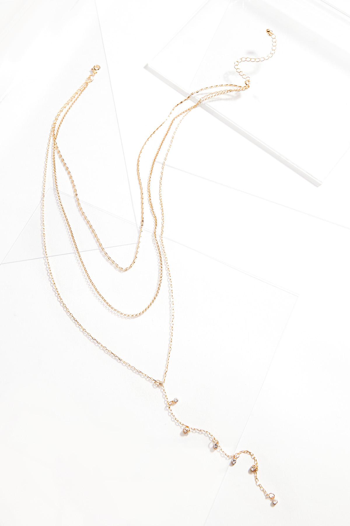 Delicate Layered Tassel Necklace