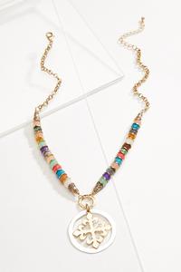 Colorful Cross Pendant Necklace