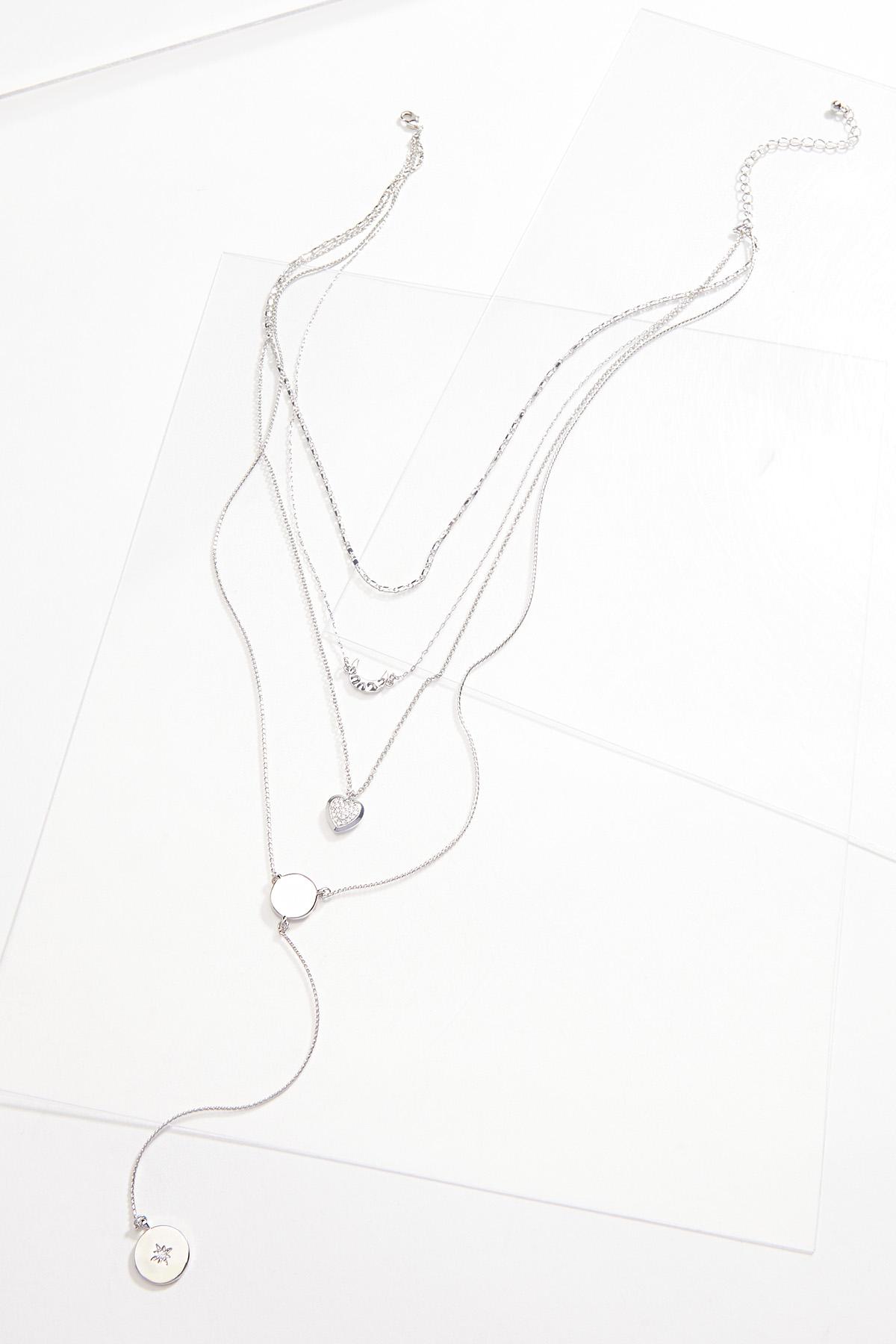 Heart Moon Layered Necklace