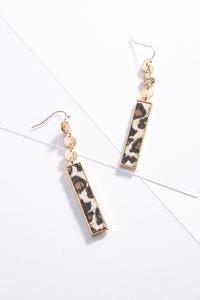 Linear Leopard Earrings