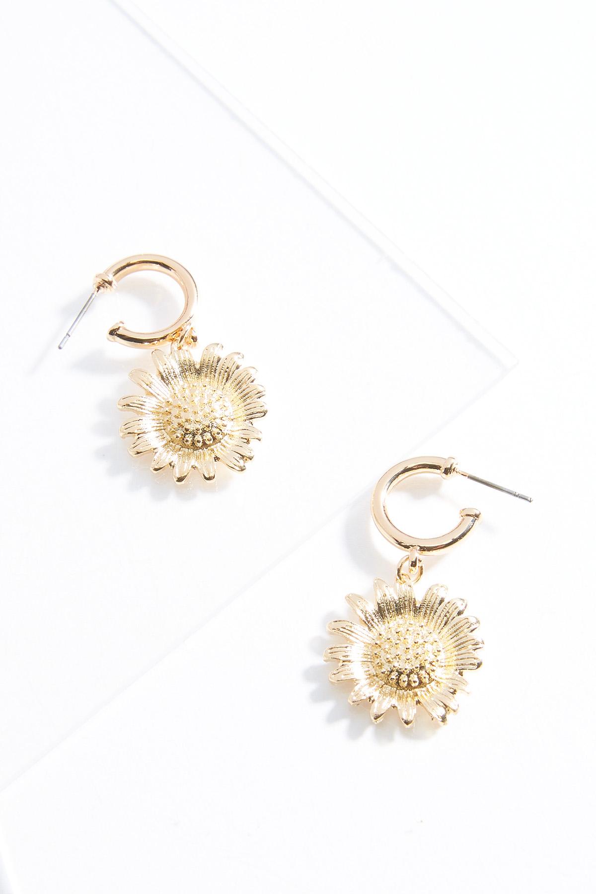Sunflower Charm Earrings