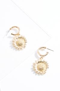 Sunflower Charm Earrings