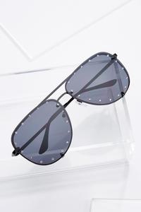 Embellished Aviator Sunglasses