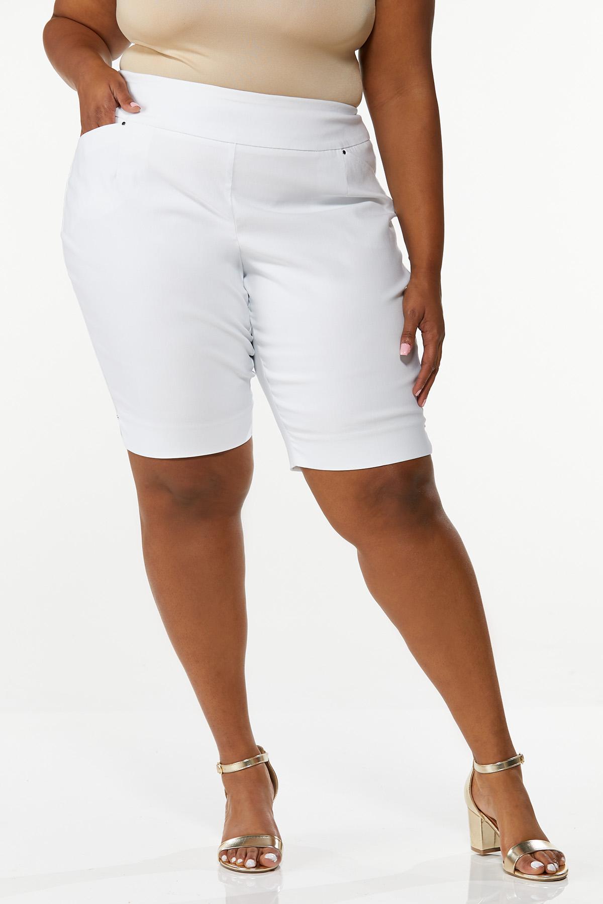 Plus Size Bengaline Bermuda Shorts Shorts Cato Fashions