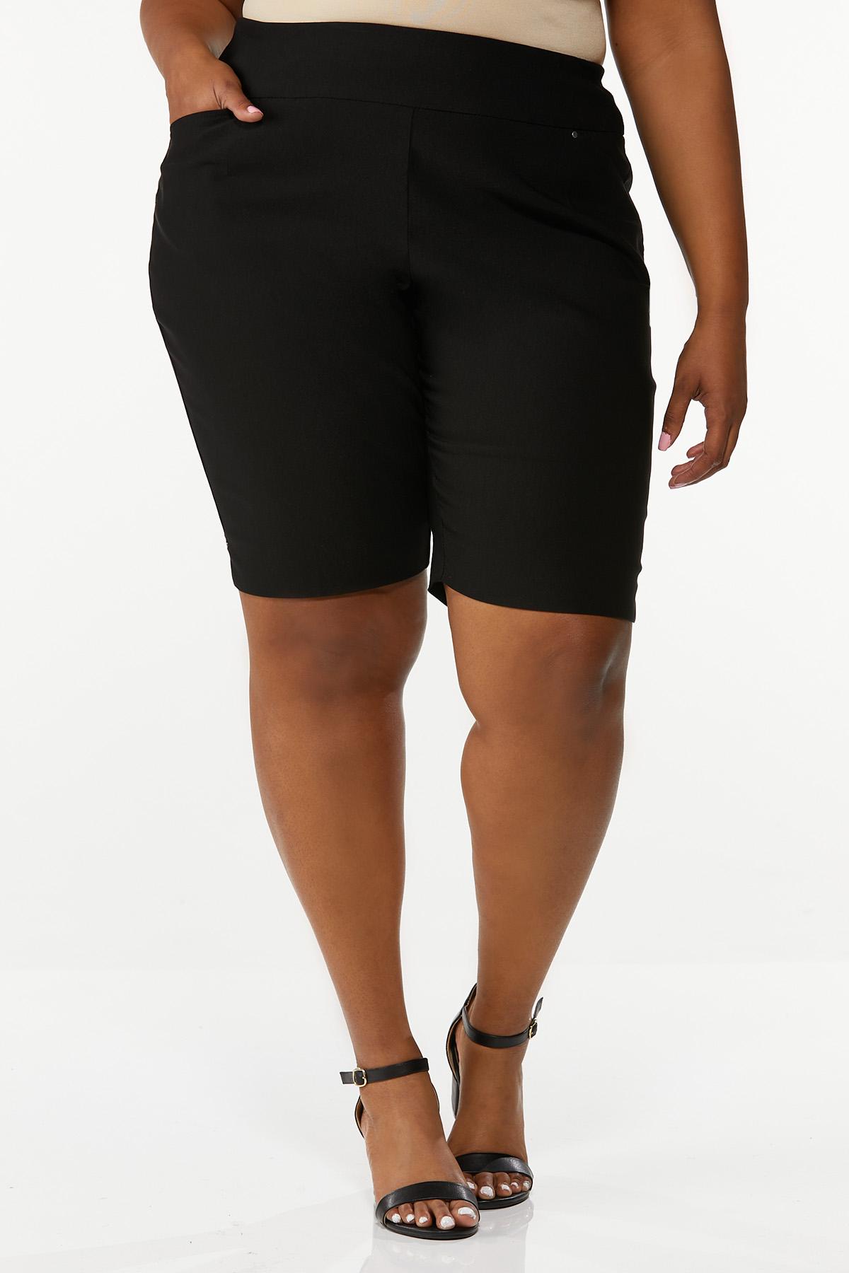 Plus Size Bengaline Bermuda Shorts Shorts Cato Fashions