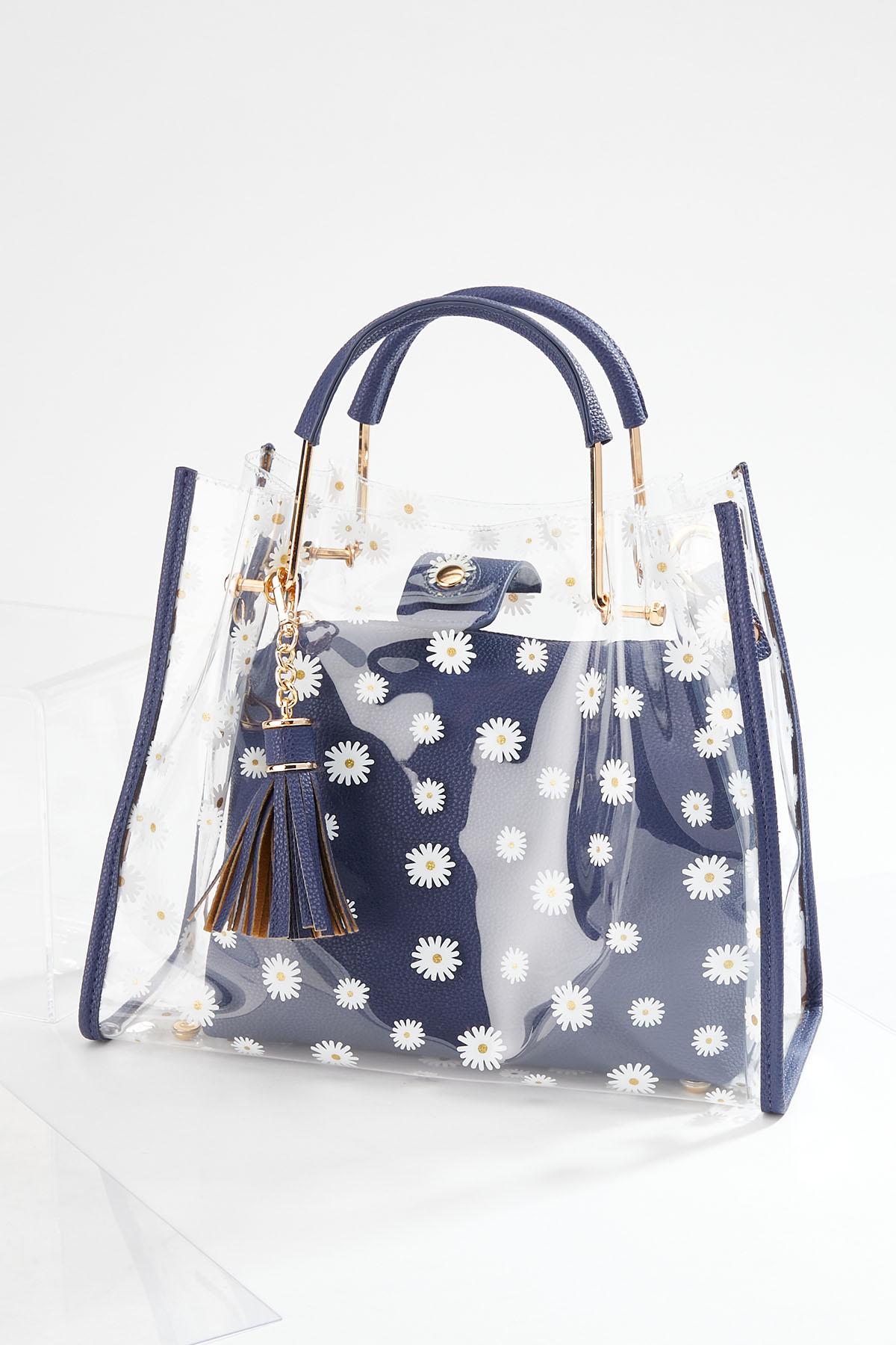 Daisy Lucite Handbag Set