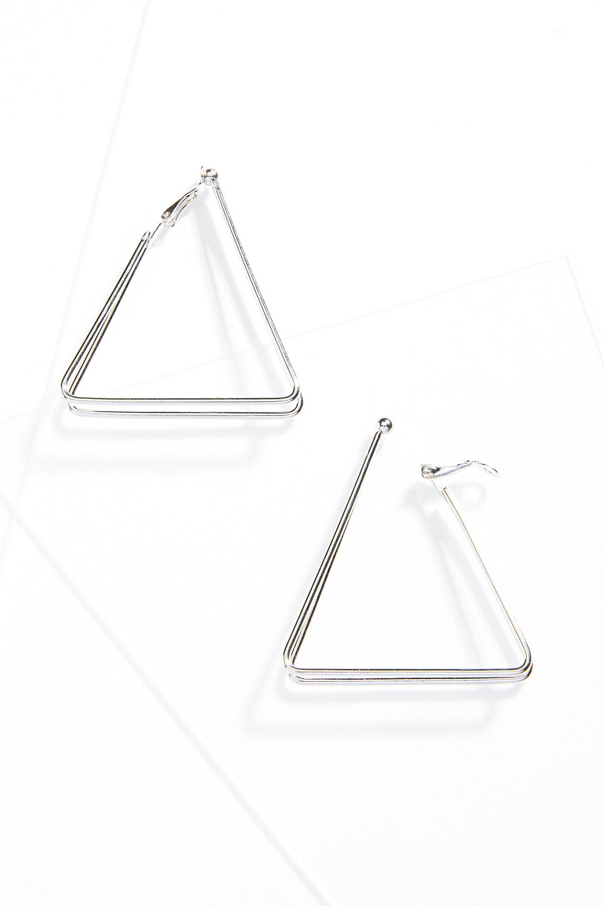 Double Triangle Clip-On Earrings