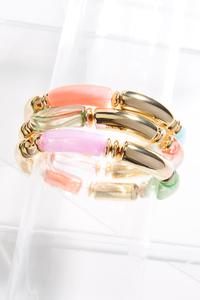 Color Tube Bracelet Set