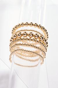 Multi Gold Bead Bracelet Set