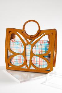Butterfly Lucite Tote Set