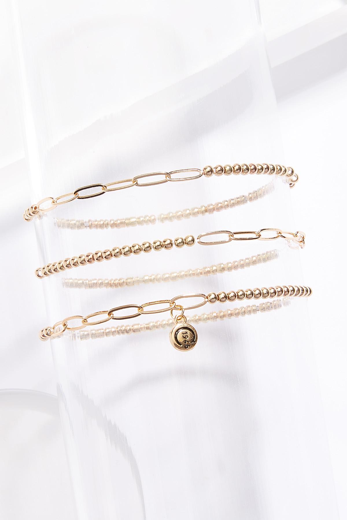Gold Layered Bracelet Set