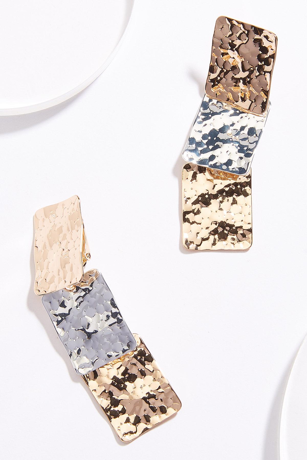 Hammered Clip-On Earrings